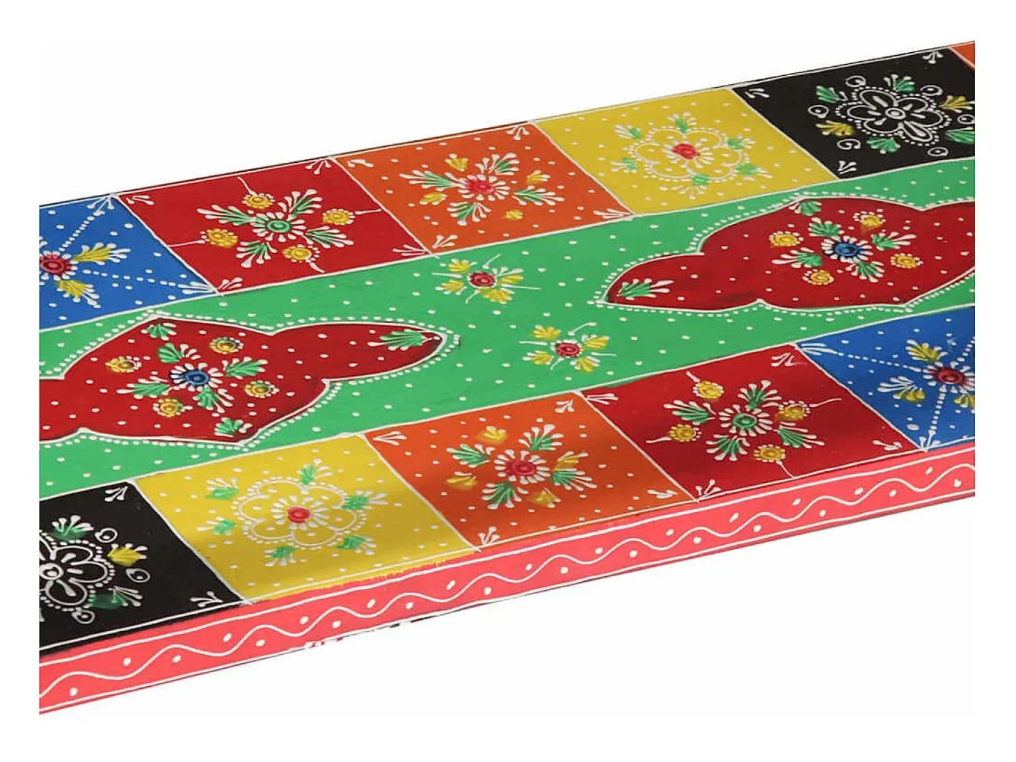 Mesa Consola Multicolor 100 x 30 x 75 cm Madera maciza de Mango