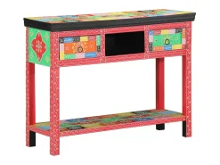 Mesa Consola Multicolor 100 x 30 x 75 cm Madera maciza de Mango