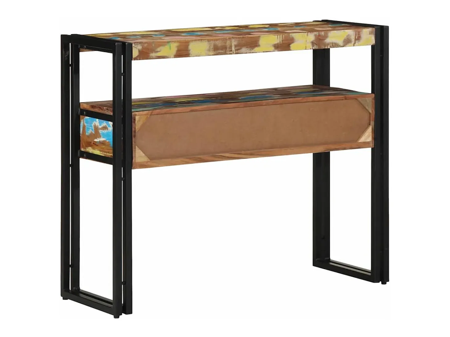 Mesa Consola Multicolor 90 x 33 x 75 cm madera maciza reciclada