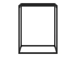 Mesa consola negra 60x35x75 cm Cristal templado