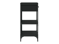 Mesa consola negra 75x34,5x75 cm madera de ingeniería
