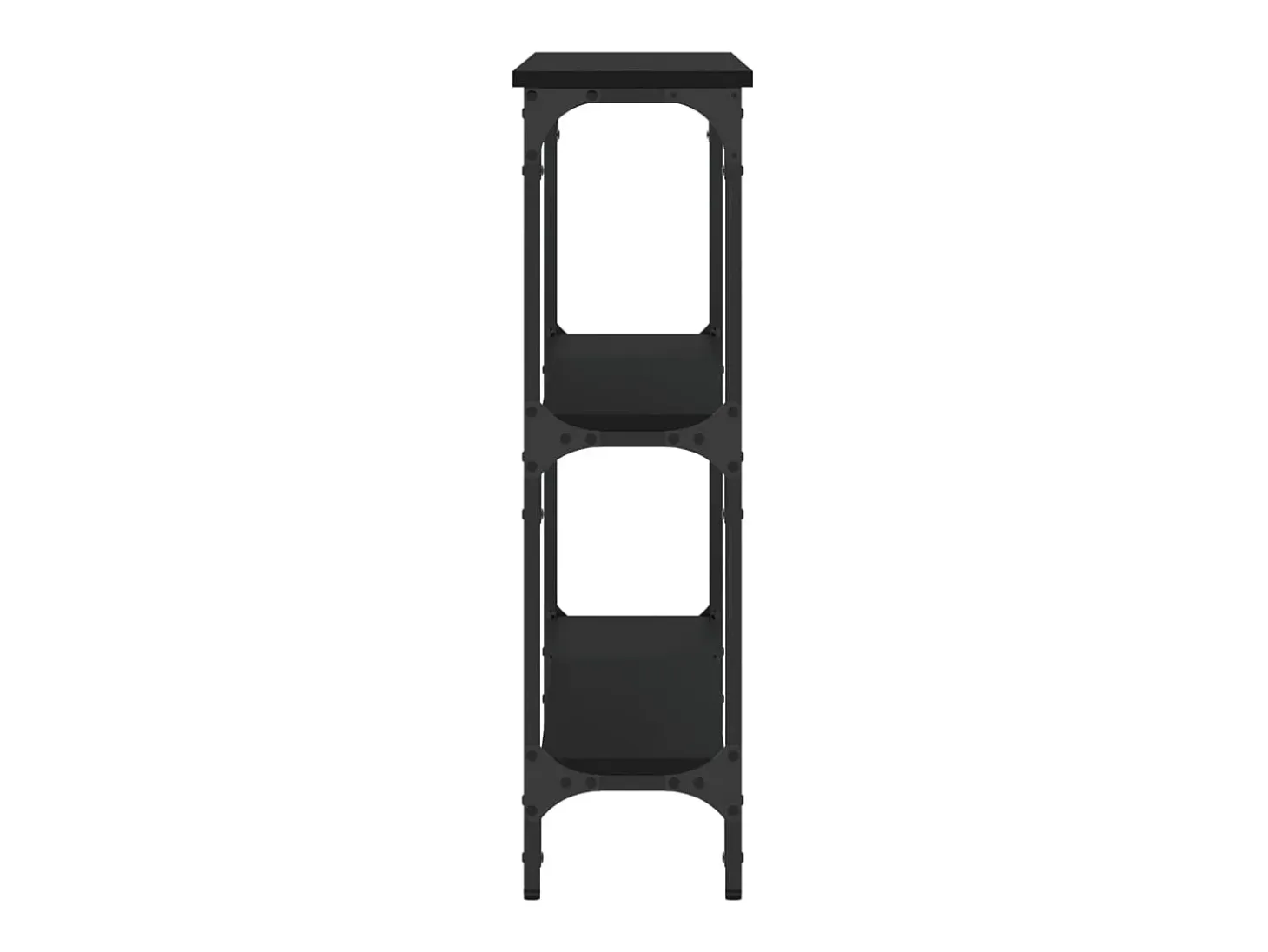Mesa consola negra 100x22,5x75 cm madera de ingeniería