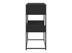 Mesa consola negra 90x35x80 cm madera de ingeniería