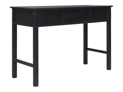 Mesa consola Negra 110x45x76 cm Madera