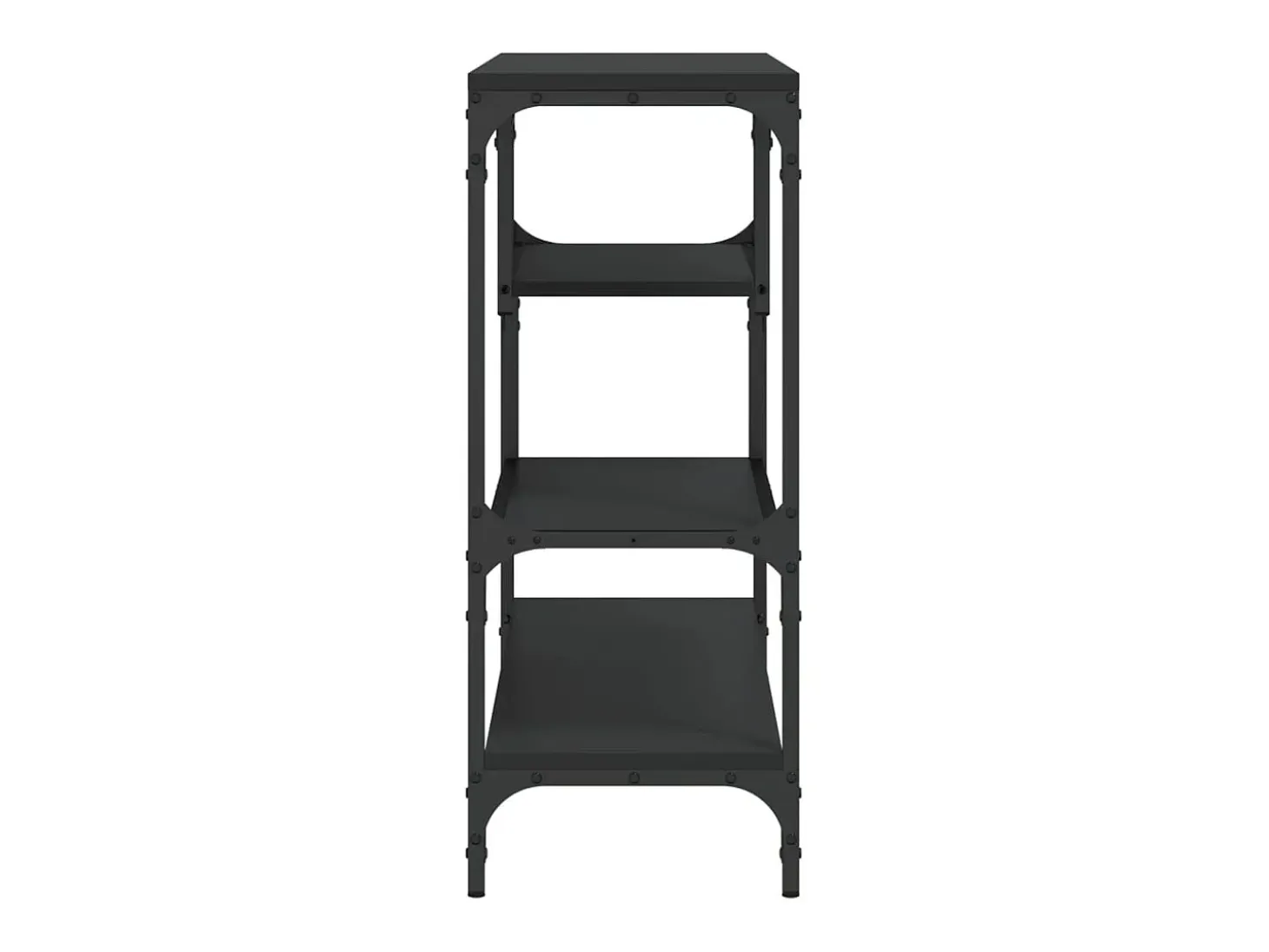 Mesa consola negra 100x30x75 cm madera de ingeniería