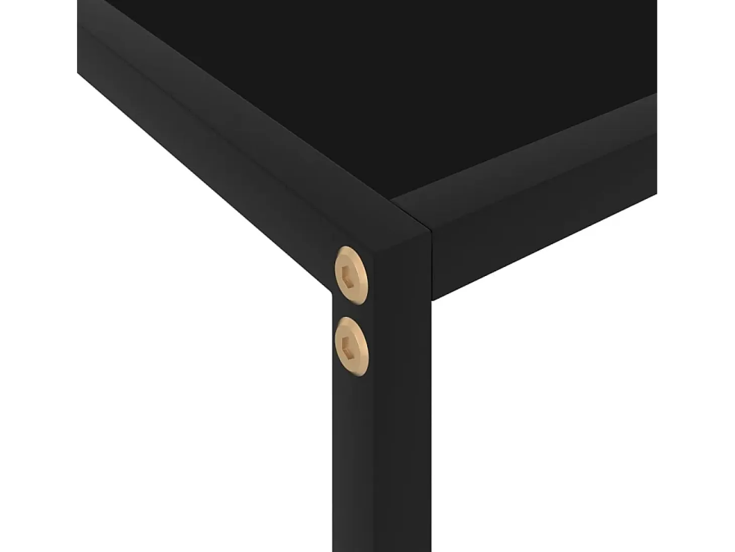 Mesa consola negra 100x35x75 cm Cristal templado
