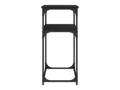 Mesa consola negra 100x35,5x75 cm madera de ingeniería