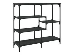 Mesa consola negra 103x32x95 cm madera de ingeniería