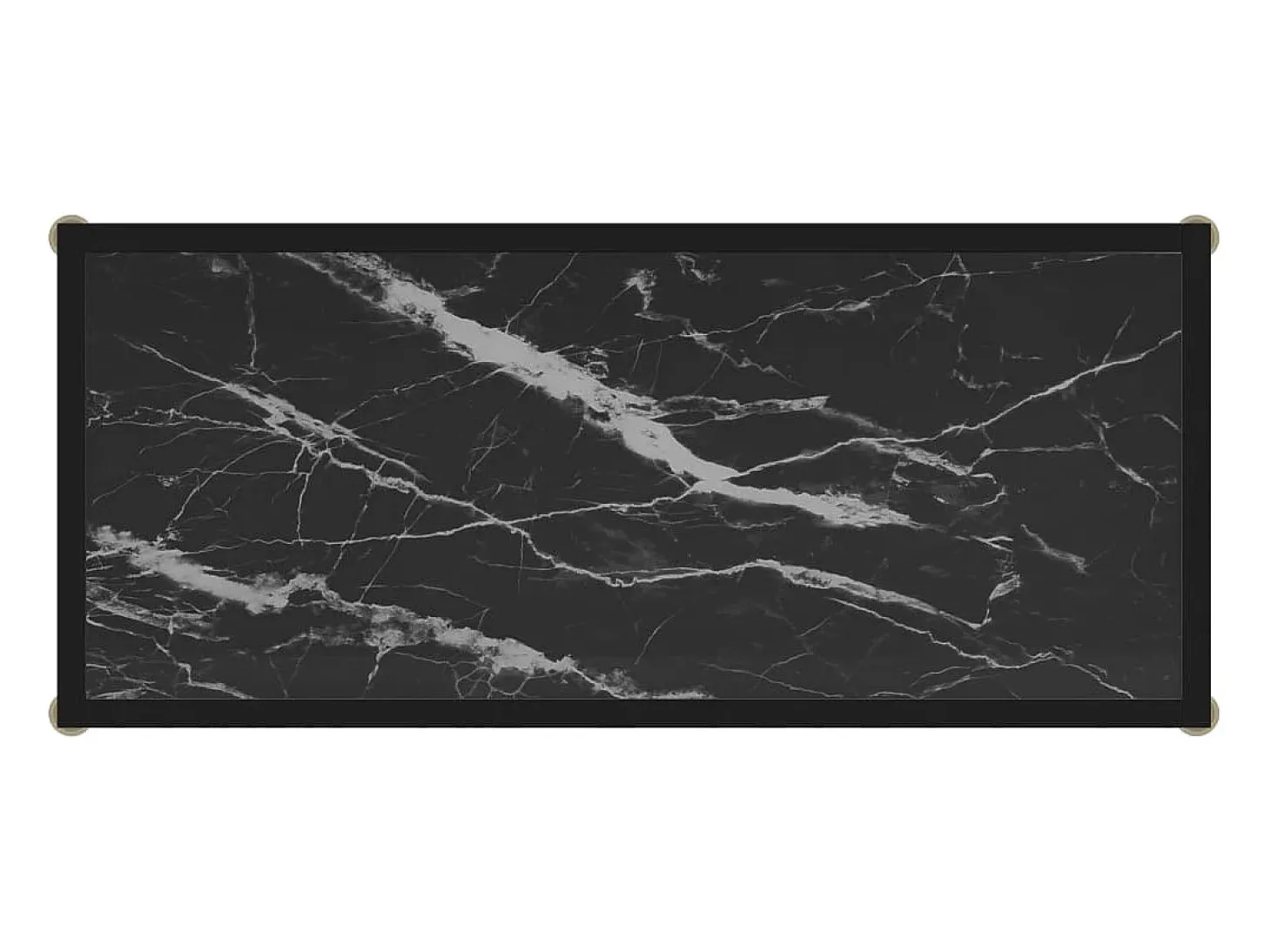 Mesa consola negra 80x35x75 cm Cristal templado