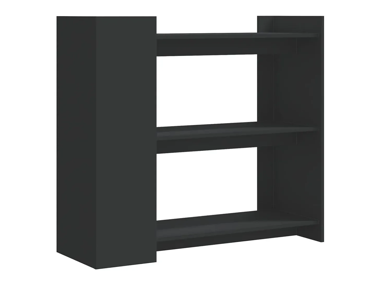 Mesa consola negra 100x35x90 cm madera de ingeniería