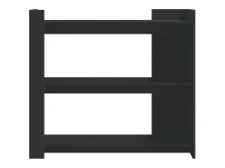 Mesa consola negra 100x35x90 cm madera de ingeniería