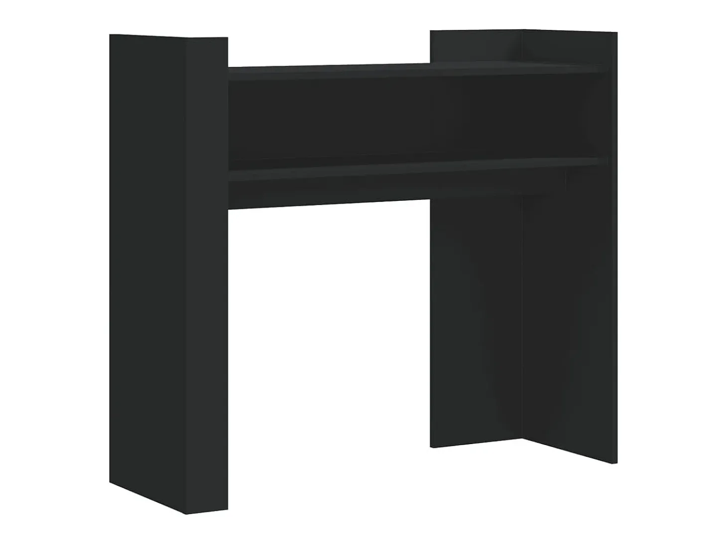 Mesa consola negra 100x35x90 cm madera de ingeniería
