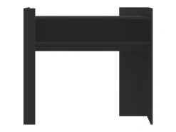 Mesa consola negra 100x35x90 cm madera de ingeniería
