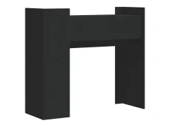 Mesa consola negra 100x35x90 cm madera de ingeniería