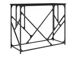 Mesa consola negra 100x40x80 cm madera de ingeniería