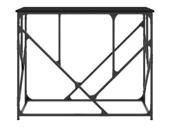 Mesa consola negra 100x40x80 cm madera de ingeniería