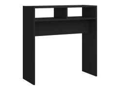 Mesa consola negra 78x30x80 cm madera de ingeniería