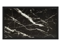 Mesa consola negra 60x35x75 cm Cristal templado