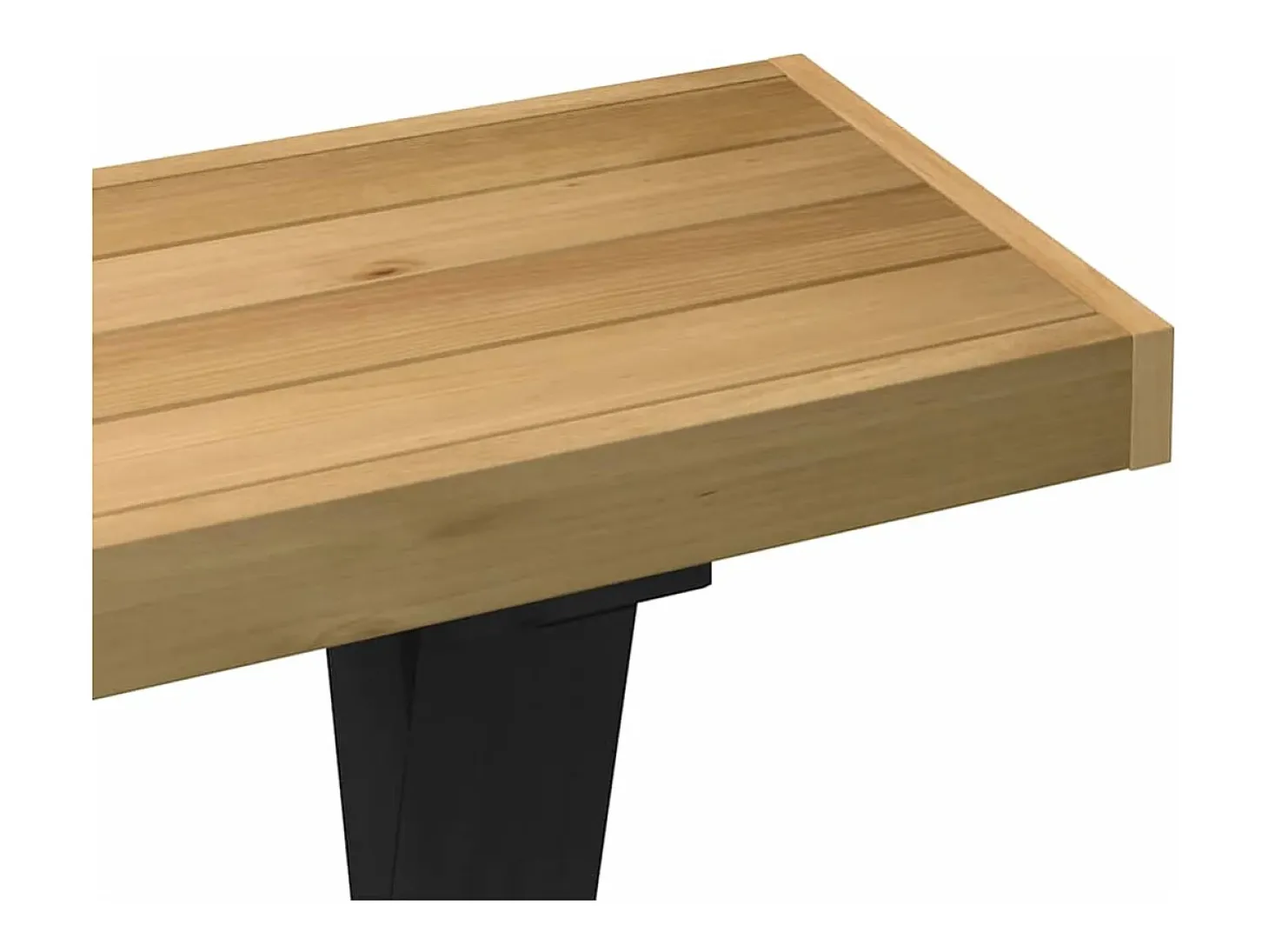 Mesa consola NOAIN patas en X madera maciza pino 120x30x75 cm