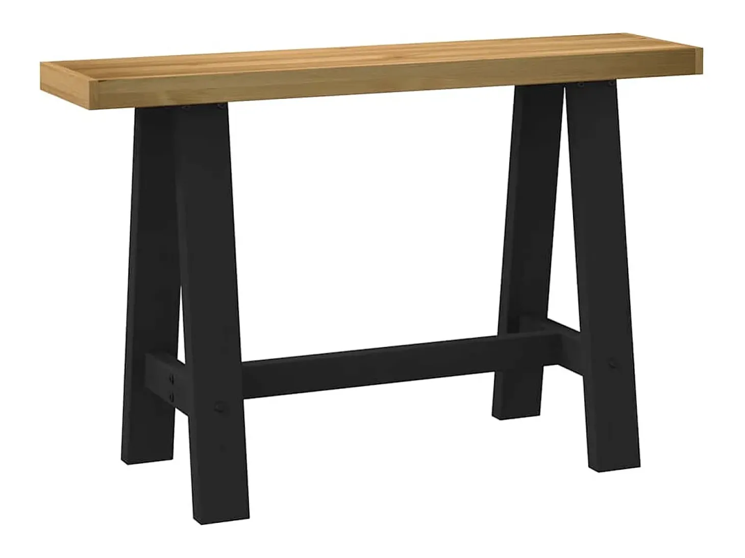 Mesa consola NOAIN patas en A madera maciza pino 120x30x75 cm