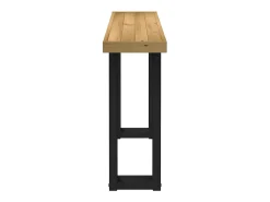 Mesa consola NOAIN patas en U madera maciza pino 120x30x75 cm