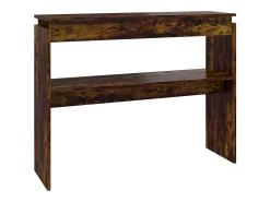 Mesa consola Roble ahumado 102x30x80 cm Madera de ingeniería