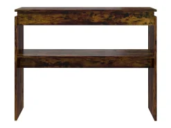 Mesa consola Roble ahumado 102x30x80 cm Madera de ingeniería