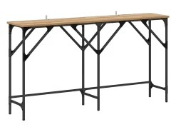 Mesa Consola Roble artisan 140 x 29 x 75 cm