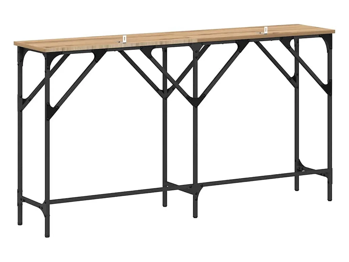 Mesa Consola Roble artisan 140 x 29 x 75 cm