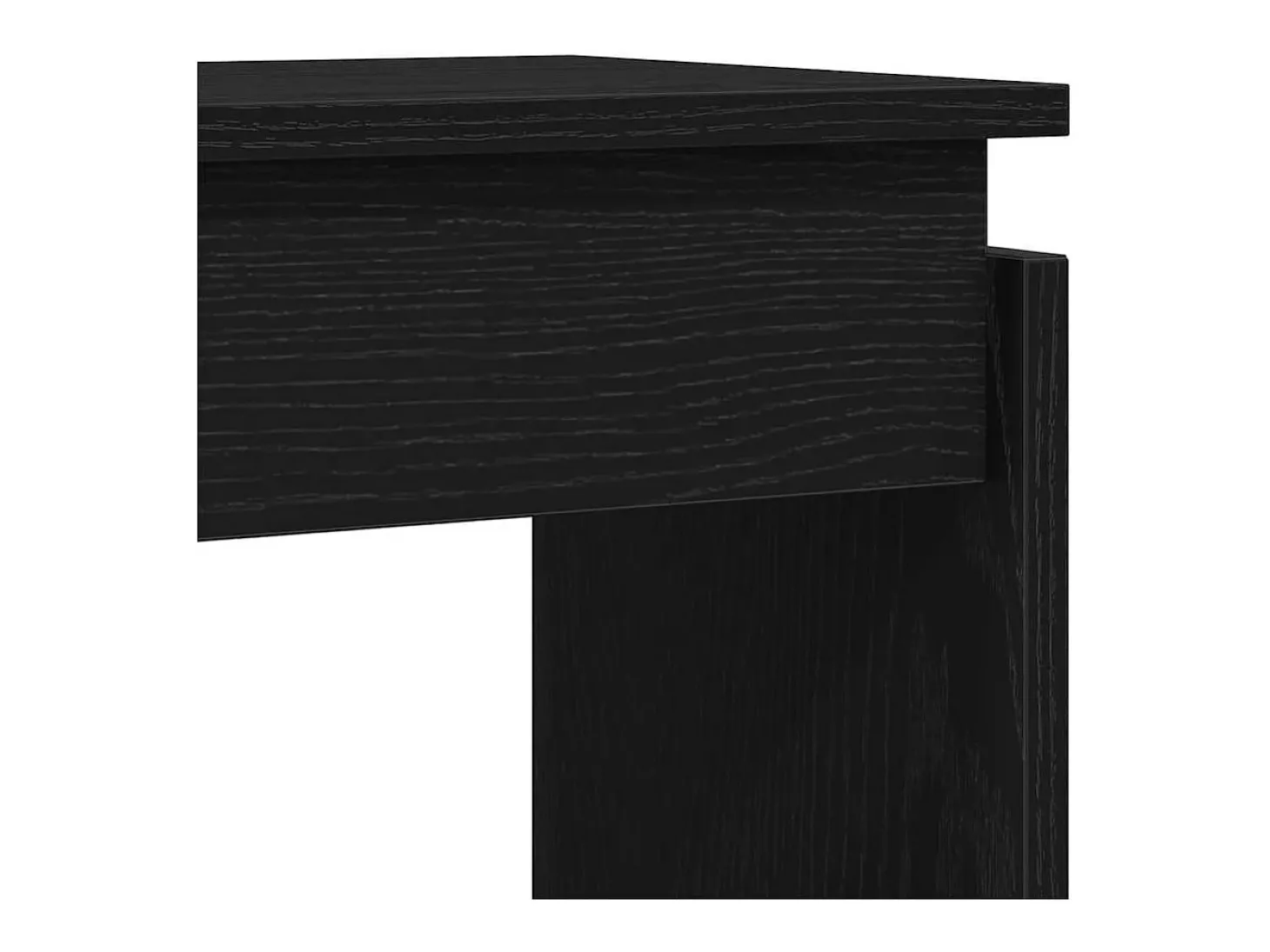 Mesa Consola Roble negro 80 x 30 x 80 cm Madera contrachapada
