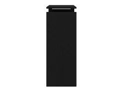 Mesa Consola Roble negro 80 x 30 x 80 cm Madera contrachapada