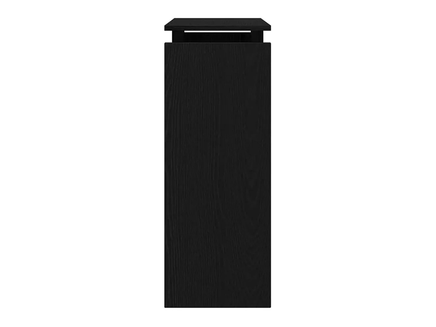 Mesa Consola Roble negro 80 x 30 x 80 cm Madera contrachapada