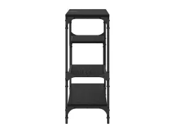 Mesa Consola Roble negro 100 x 30 x 75 cm Madera contrachapada