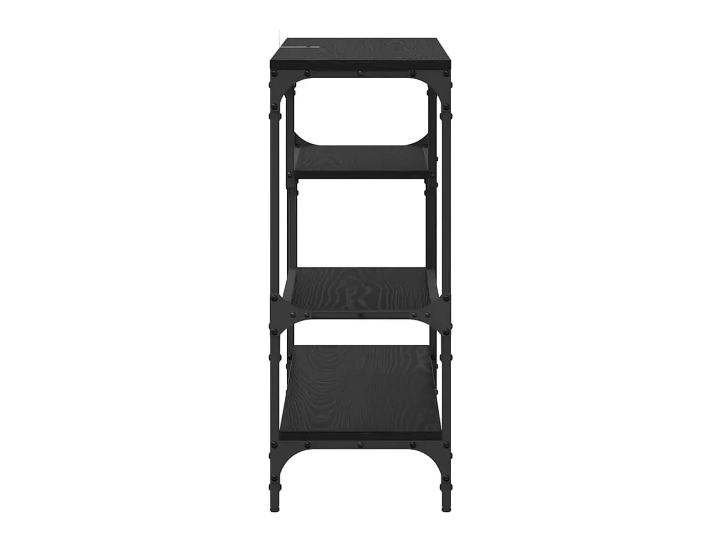 Mesa Consola Roble negro 100 x 30 x 75 cm Madera contrachapada