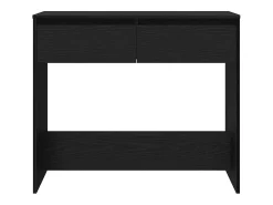 Mesa consola roble negro 89x41x76,5 cm madera de ingeniería