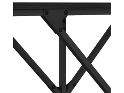 Mesa Consola Roble negro 140 x 29 x 75 cm Madera contrachapada