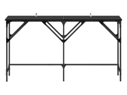 Mesa Consola Roble negro 140 x 29 x 75 cm Madera contrachapada
