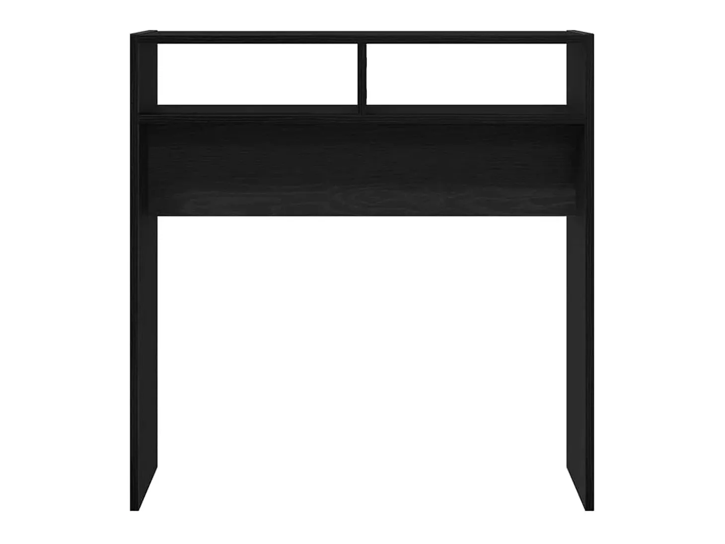 Mesa Consola Roble negro 78 x 30 x 80 cm Madera contrachapada
