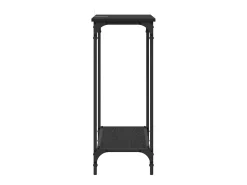 Mesa Consola Roble negro 75 x 30.5 x 75 cm Madera contrachapada