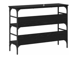 Mesa Consola Roble negro 100 x 32 x 75 cm Madera contrachapada