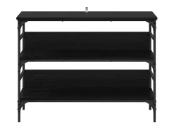 Mesa Consola Roble negro 100 x 32 x 75 cm Madera contrachapada