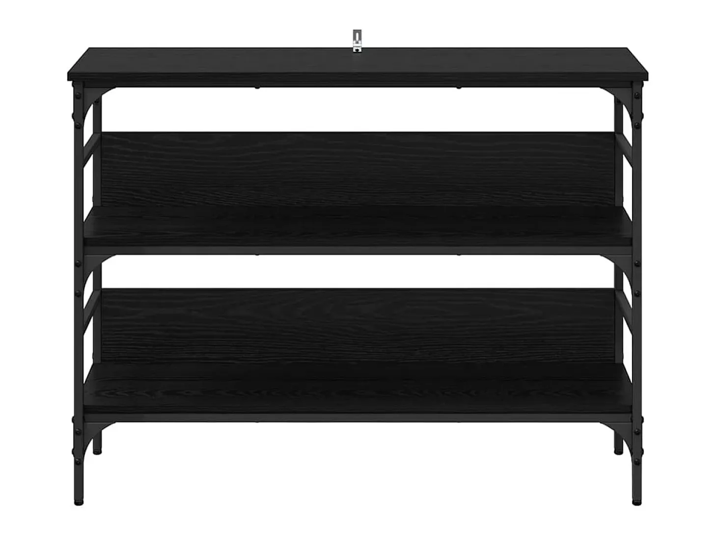 Mesa Consola Roble negro 100 x 32 x 75 cm Madera contrachapada