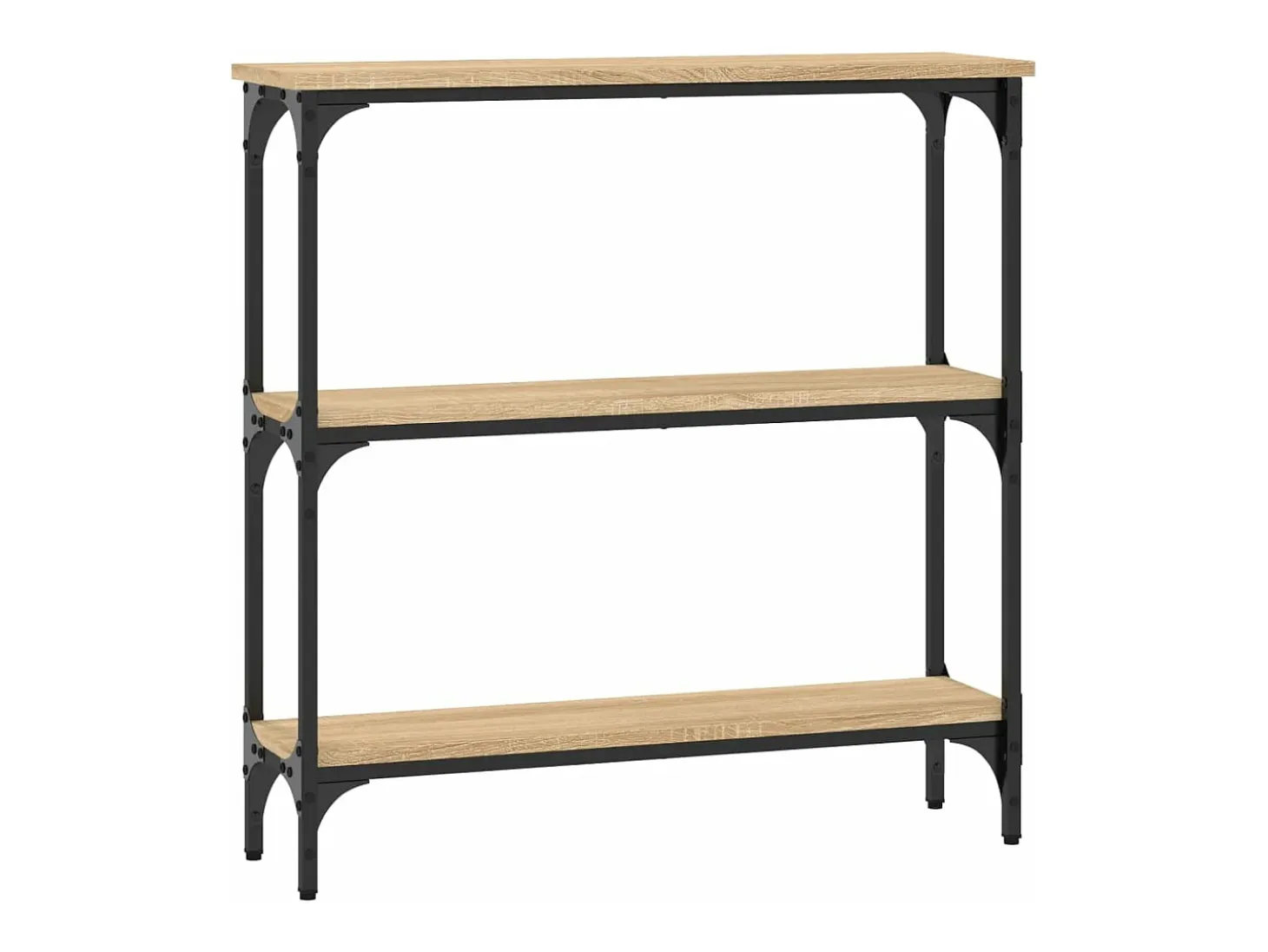 Mesa consola roble Sonoma 75x22,5x75 cm madera de ingeniería