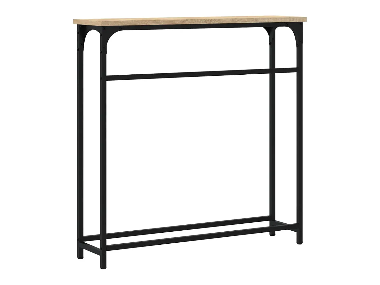 Mesa consola roble Sonoma 75x19,5x75 cm madera de ingeniería