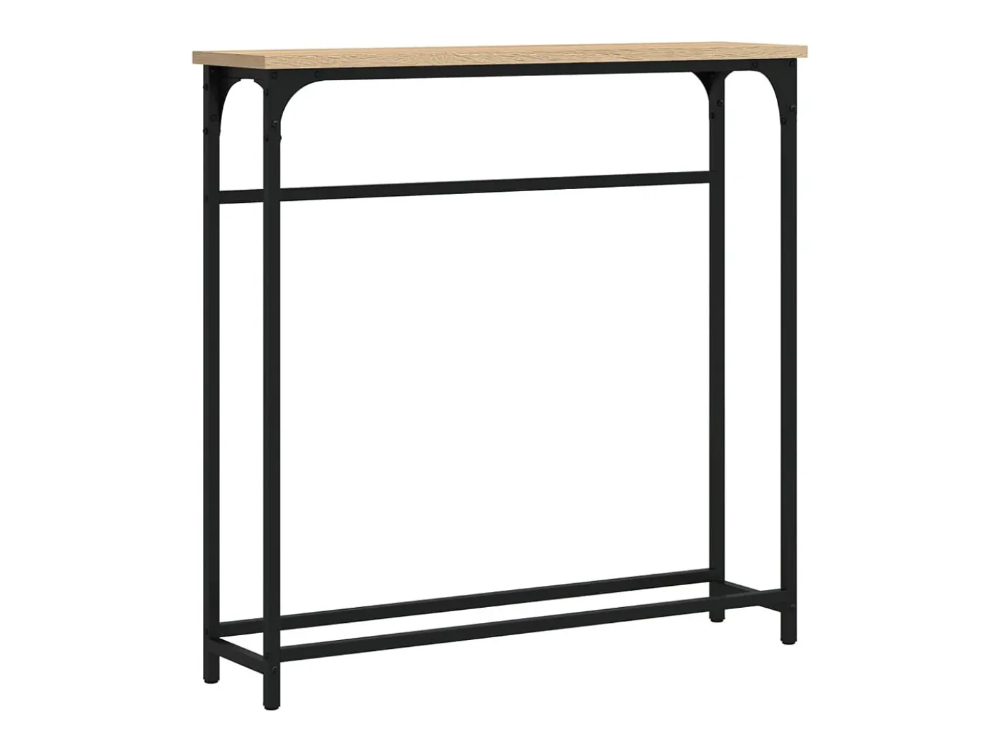 Mesa consola roble Sonoma 75x19,5x75 cm madera de ingeniería