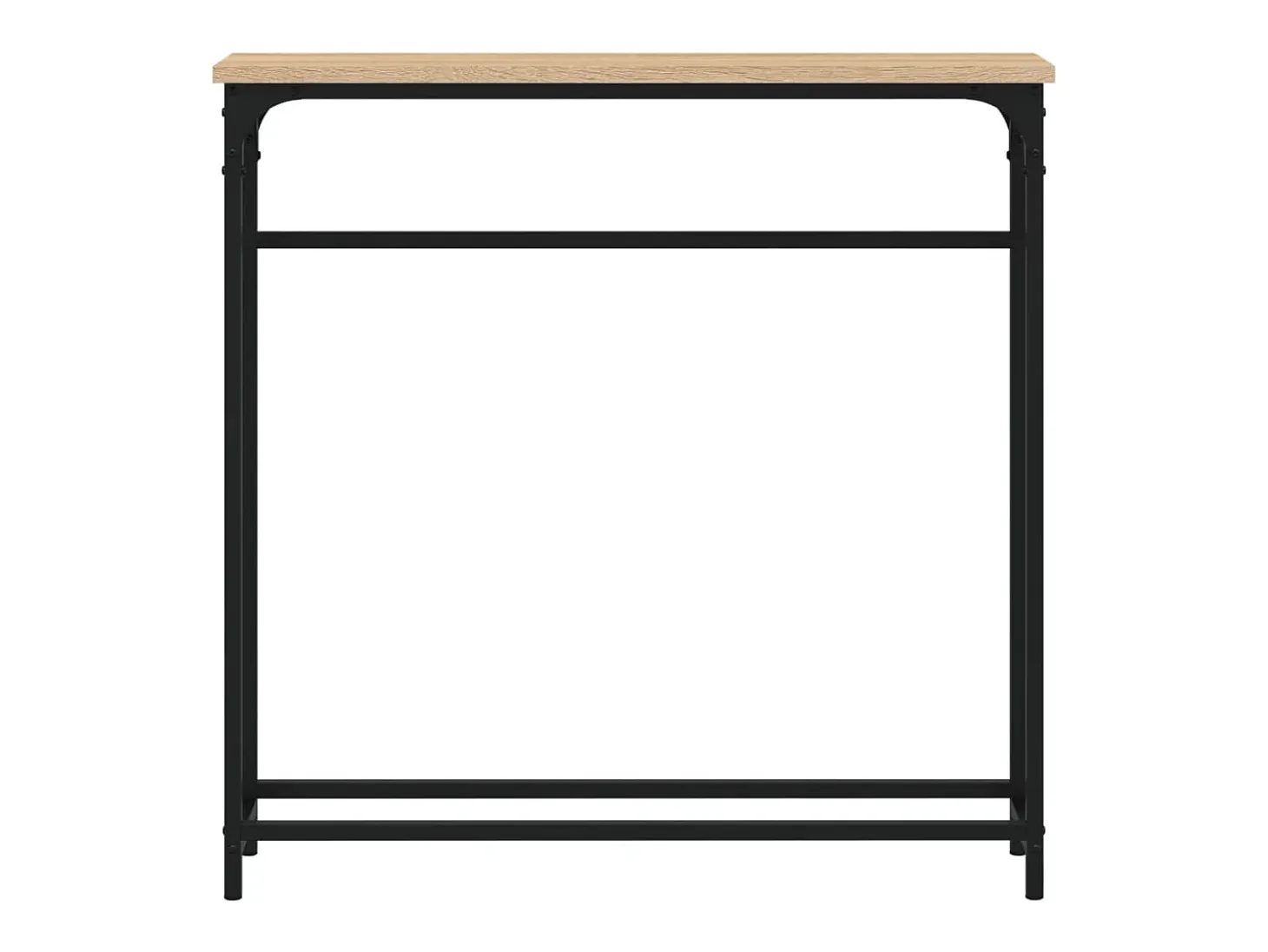 Mesa consola roble Sonoma 75x19,5x75 cm madera de ingeniería