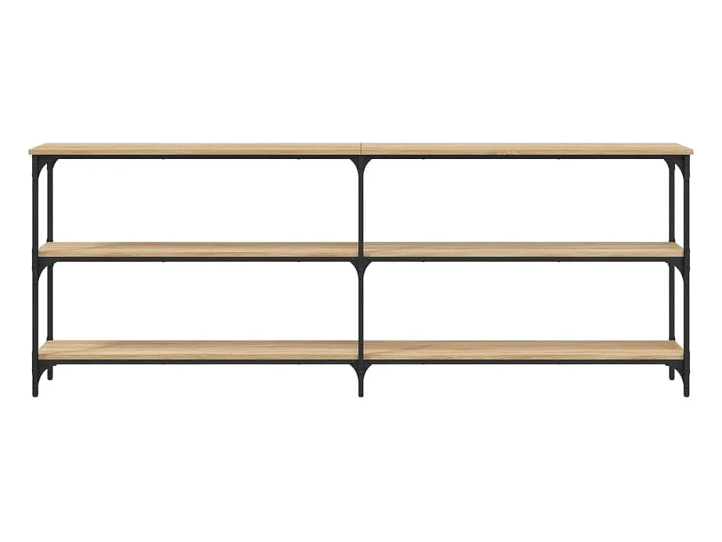 Mesa consola roble Sonoma 200x29x75 cm madera de ingeniería