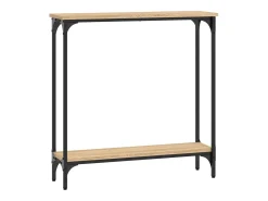 Mesa consola roble Sonoma 75x22,5x75 cm madera de ingeniería