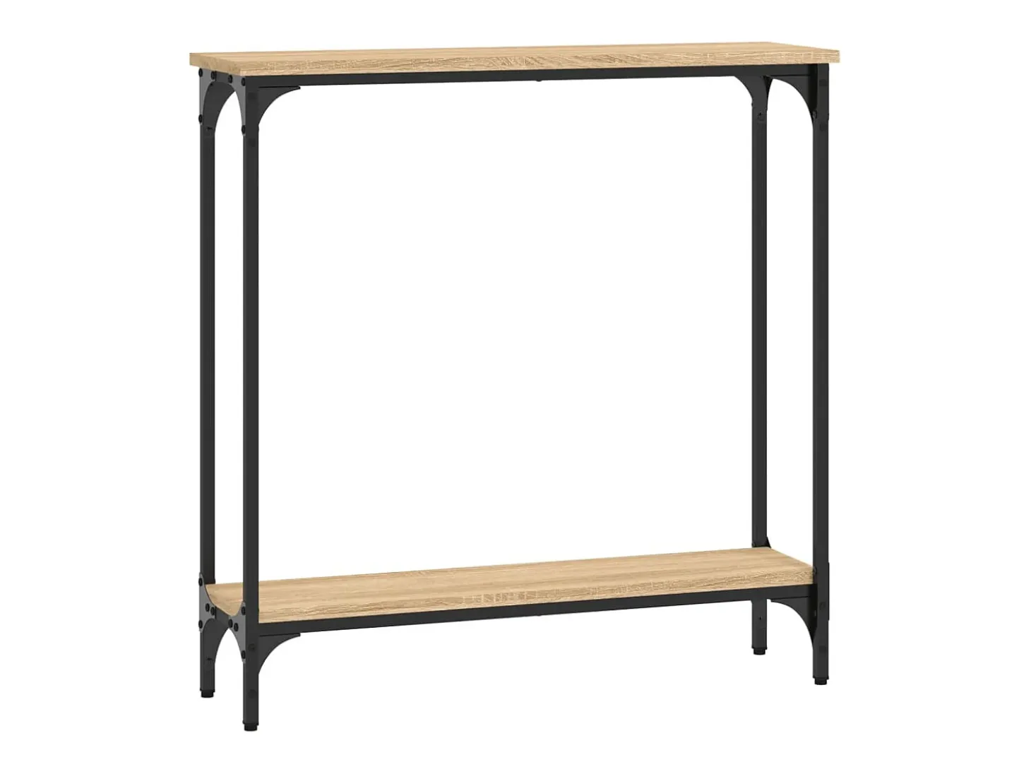 Mesa consola roble Sonoma 75x22,5x75 cm madera de ingeniería
