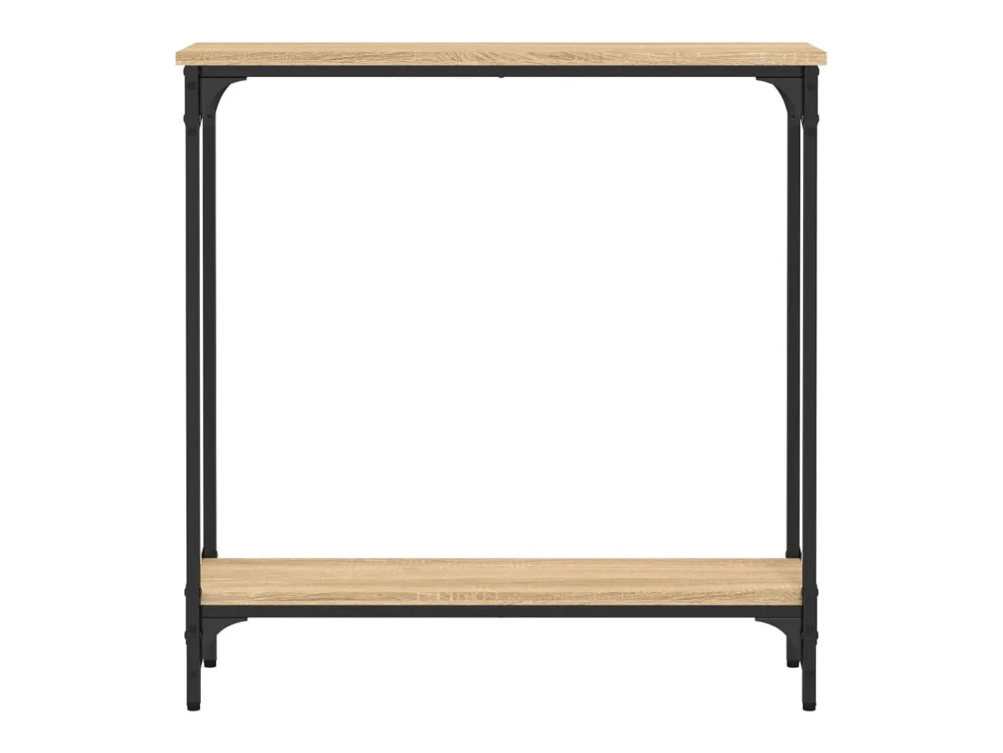 Mesa consola roble Sonoma 75x22,5x75 cm madera de ingeniería